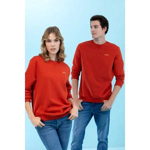 U.S. Polo Assn. Erkek Kiremit Sweatshirt 50276089-VR031
