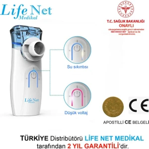 Life Net Medikal Taşınabilir Mesh Nebulizatör Süper Sessiz Yeni Nesil Nebulizatör YS35