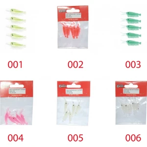 3050 Silikon Karides 4cm Suni Yem 5'li Paket