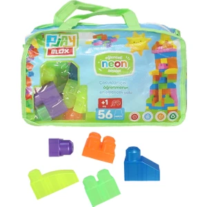 Play Blox 2908 Neon Renkler Mega Blok Seti 56 Parça Yeşil Çantalı