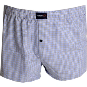Mode Xl Büyük Beden Erkek Boxer Desenli Poplin 6348 Koyu Mavi