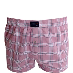 Mode Xl Büyük Beden Erkek Boxer Desenli Poplin 6348 Siyah-Kırmızı