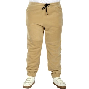 Büyük Beden Polar Erkek Esofman Altı Fermuar Cepli 22500 Bej