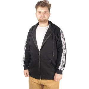 Erkek Sweat Kapşonlu Pieced Arm 21515 Siyah
