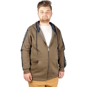 Erkek Sweat Kapşonlu Pieced Arm 21515 Haki