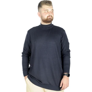 Büyük Beden Kazak Yarım Balıkçı 22208 Lacivert