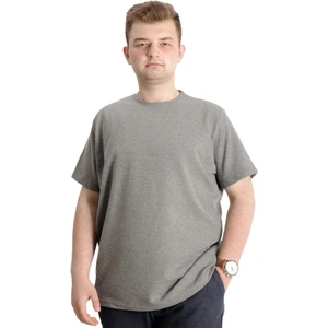 Büyük Beden Erkek T-Shirt Bisiklet Yaka Waffle 20033 Haki