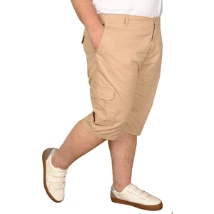 Mode Xl Büyük Beden Erkek Kapri Klasik 21401 Bej