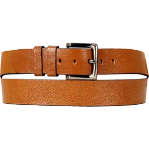 Erkek Kemer 4cm Orta Boy Deri Kemer 4252 Taba