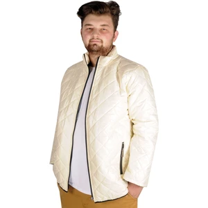 Büyük Beden Erkek Mont Comfort Thin Climb 21046 Ekru