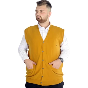 Mode Xl Büyük Beden Erkek Yelek Selanik 20545 Hardal