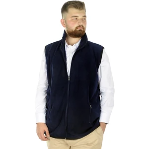 Erkek Polar Yelek Dik Yaka Fermuarlı 22549 Lacivert