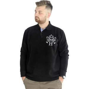 Erkek Sweatshirt Polo Selanik 83 22443 Siyah
