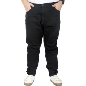 Büyük Beden Erkek Gabardin Pantolon 5 Cep Doğa Classic 22920 Siyah