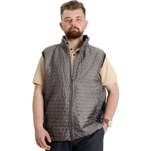 Büyük Beden Erkek Yelek Kapitone Yakalı 22601 Antrasit