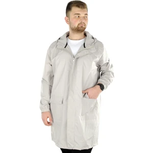 Büyük Beden Erkek Yağmurluk Kapşonlu 22700 Bej