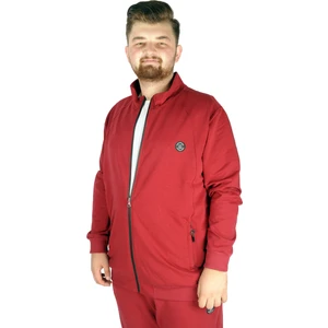 Büyük Beden Eşofman Üstü 2ip Choose Your Mode 21202 Bordo
