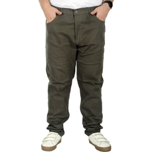 Büyük Beden Erkek Gabardin Pantolon 5 Cep Doğa Classic 22920 Haki