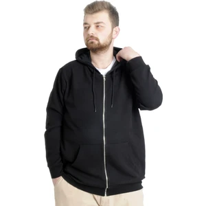 Erkek Hırka Kapson Fermuarlı Steel Interlock 21600 Siyah