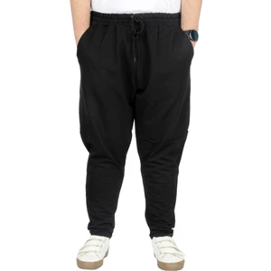 Mode Xl Büyük Beden Eşofman Altı Darpaça  Stripe 22509 Siyah