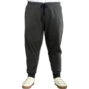 Mode Xl Büyük Beden Eşofman Altı Darpaça  Zippered 22501 Antramelanj