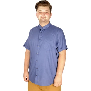 Mode Xl Büyük Beden Keten Likralı Gömlek Cepli 20389