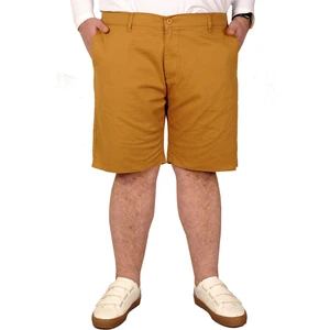 Mode Xl Büyük Beden Erkek Kapri Yancep Nice Classic 21402 Taba