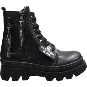 232 3144 Siyah Çocuk Bot Kaymaz Taban Ultra Hafif