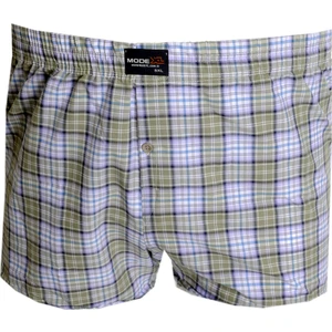Mode Xl Büyük Beden Erkek Boxer Desenli Poplin 6348 Haki