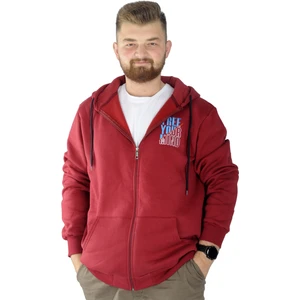Erkek Sweat Fermuarlı Free Your Mind 22536 Bordo