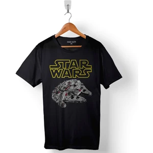 Kendim Seçtim Star Wars Millennıum Falcon Yıldız Savaşları Baskılı Tişört  T-Shirt