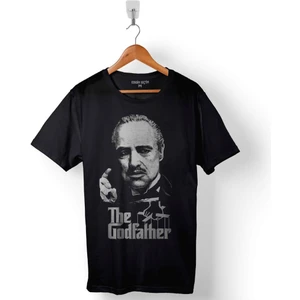 Kendim Seçtim The Godfather Baba Marlon Brando Logo Baskılı Tişört  T-Shirt