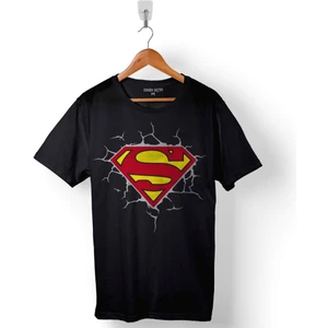 Kendim Seçtim Superman Super Man Logo 3 Boyutlu Baskılı Tişört  T-Shirt