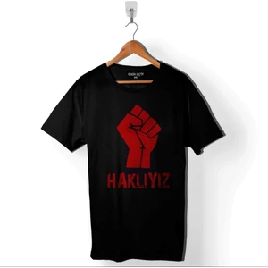 Kendim Seçtim Haklıyız Direniş Eylem Sosyalizm 1 Mayıs Işçi Baskılı Tişört Unisex T-Shirt