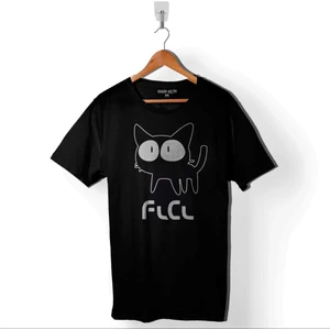 Kendim Seçtim Çizgi Film Fooly Cooly Flcl Anime Cartoon Kedi Baskılı Tişört  T-Shirt