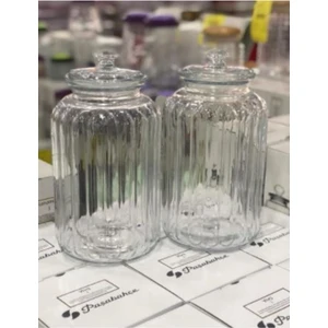 Viva Cam Kavanoz Cam Saklama Kabı 2 Adet 2500 cc