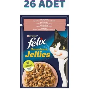 Sensations Somonlu Karidesli Jel Pouch Kedi 26X85 gr