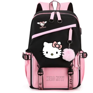 Love Home Hello Kitty Okul Çocuk Sırt Ilkokul Öğrencileri Üçüncü Ila Altıncı Sınıf Erkek ve Kadın Ortaokul Öğrencileri Üniversite Kampüsü Sırt Çantası (Yurt Dışından)