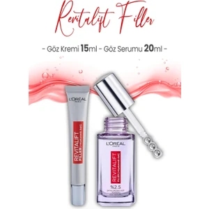 L'Oréal Paris Loreal Paris Revitalift Filler Göz Serumu 20 ml ve Göz Kremi 15 ml