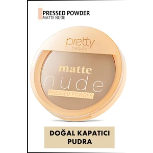 Pretty Beauty Matte Nude Pressed Powder & Mat Bitişli Toz Pudra PB:206A-04