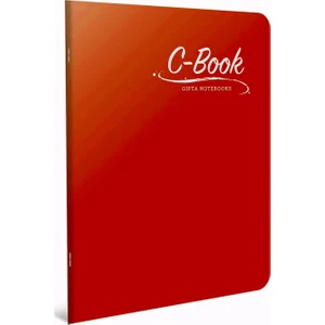 C-Book A4 60 Yaprak Plastik Kapak Dikişli Defter- Çizgisiz/düz