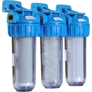 Water King Waterking Daire Bina Girişi 3'lü Kireç Önleyici Filtre