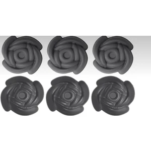 Pink Rose Bybirgül Antrasit 12 Li Silikon Mini Gül Kek Kalıbı ,muffin Kalıbı ,cupcake Kalıbı 12 Adet