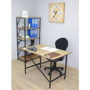 Çok Amaçlı Kitaplık Çalışma Masası ve Ofis Koltuğu Ekonomik 3 Lü Set