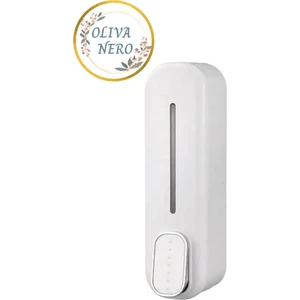 Oliva Nero 1 Adet Duvara Monte 350 ml Beyaz Sabunluk Sıvı Banyo El Duş Jeli Şampuan Dağıtıcısı