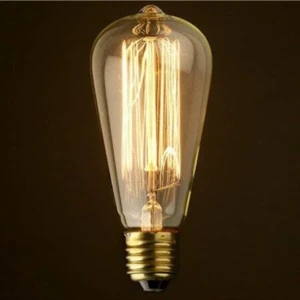 Flemanlı Armut ST64 Modeli Rustik Ampul 40 Watt E27 Duy