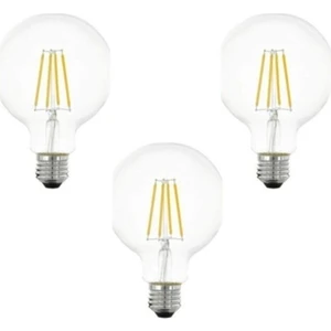 G95 4W 3'lü Paket 6500K Beyaz LED Rustik Dekoratif Ampul Vintage Aydınlatma