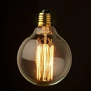 LED Dünyam 60W G125 Flamanlı Top Dekoratif Rustik Ampül