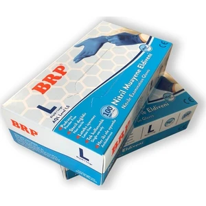 Nitril Mavi Eldiven Pudrasız 100'LÜ Paket
