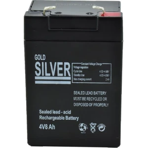 Gold Silver GS2621 Fenere Uyumlu Akü 4V8AH - GS2621 Uyumlu Akü 4 VOLT8AMPER